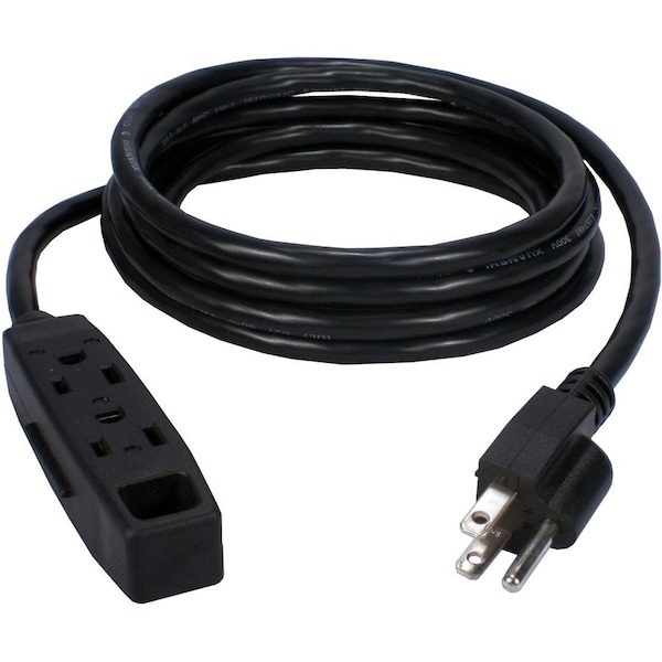 Qvs 3-Outlet 3-Prong 25 ft. Power Extension Cord PC3PX-25 - main