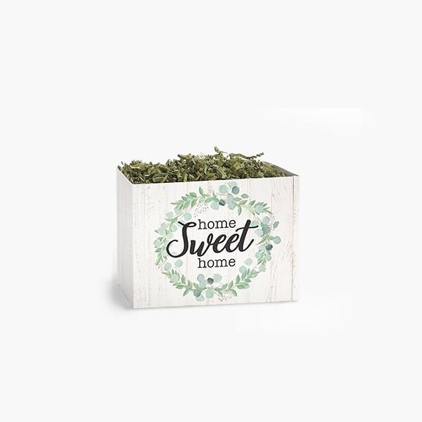 Nashville Wraps Farmhouse Home Sweet Home Basket Box, Small 6.75x4x5, 6PK FHSHS - main