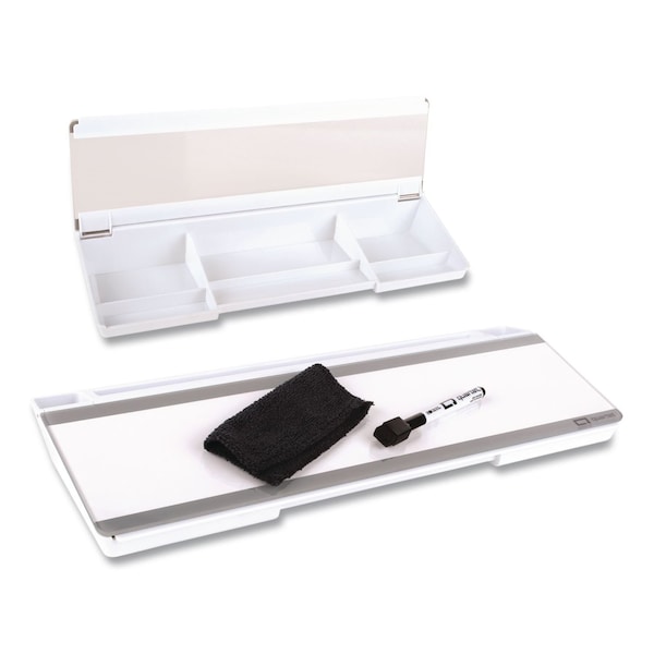 Quartet Flip-Top Glass Dry Erase Desktop Pad, 18 x 6, White Surface Q090F04-R - main