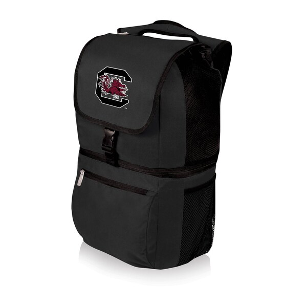 Picnic Time Family Of Brands NCAA South Carolina Gamecocks Zuma Backpack Cooler - Soft Cooler Backpack - Lunch Cooler, Black 634-00-175-524-0 - main