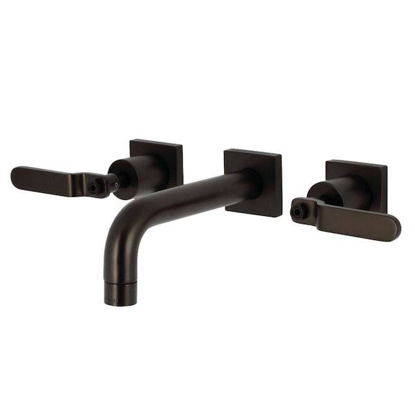 Kingston Brass Double-Handle Wall Mount Bathroom Faucet, Oil Rubbed Bronze KS6125KL - main