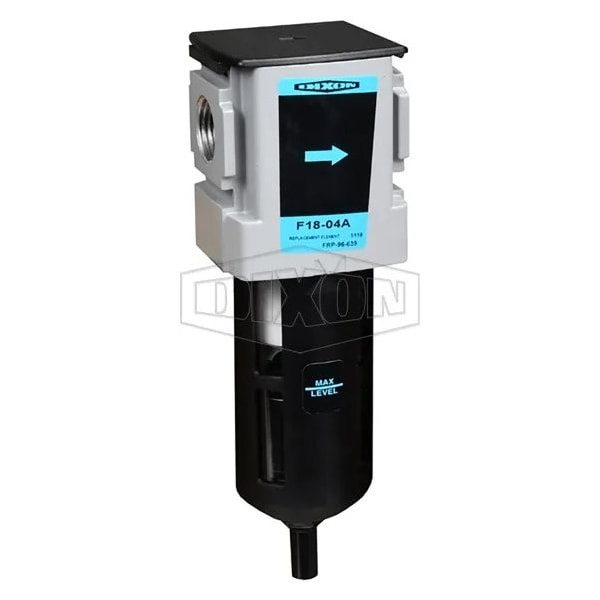 Dixon Wilkerson by Compact Airline Particulate Filter with Bowl Guard, 3/8 in NPT/BSPP-G Port, 150 psig Pr F18-03A - main