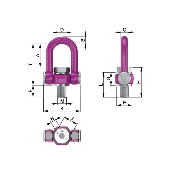 Rud ACP-Turnado 12.5t M36 Vario-Length Bolt 8600642 M36 - main