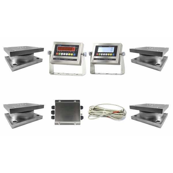 Selleton Scales Low Profile Tank Mounts LCD Display, 200000 lb, 4PK SL-352-TM-LCD-200 - main