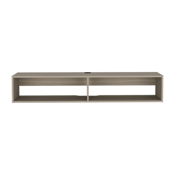 Homeroots 59" Beige Floating Mount TV Stand 569211 - main