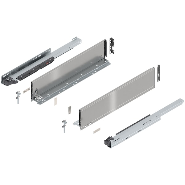 Blum 22in. K Height Legrabox Stainless Drawer Set, 125 Lbs Weight Rating 770K55S0I - main