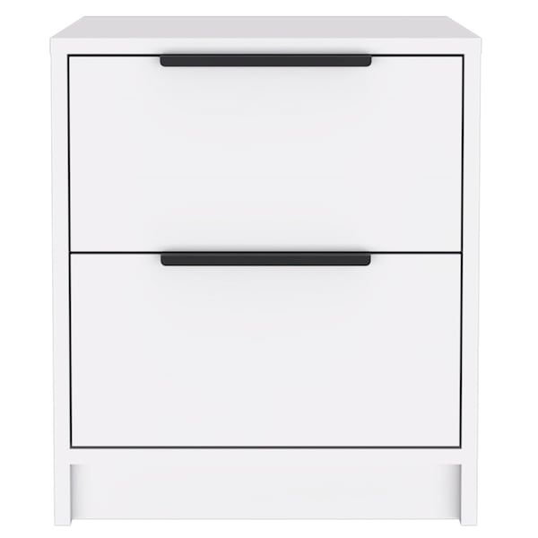 Homeroots 19" Wood Two Drawer Nightstand 477902 - main