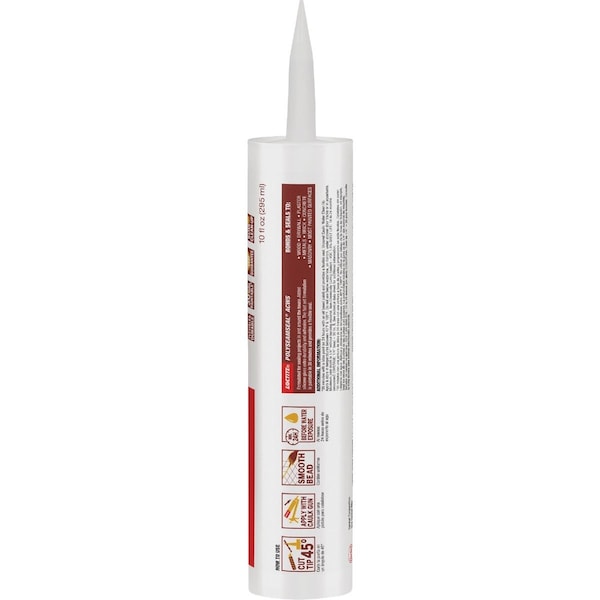 Loctite POLYSEAMSEAL 10 Oz. White Acrylic Caulk with Silicone 1507600 - main