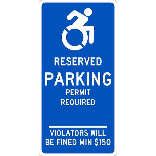 Nmc State Handicapped Parking Permit Connecticut Sign, TMS310G TMS310G - main