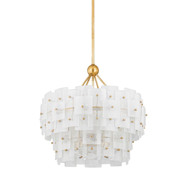 Troy Lighting Jacik 6 Light Chandelier 24 In. Vintage Gold Leaf F2124-VGL - main