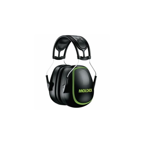 Moldex MX Series Earmuffs, 30 dB, Black/Green, Headband 507-6130 - main