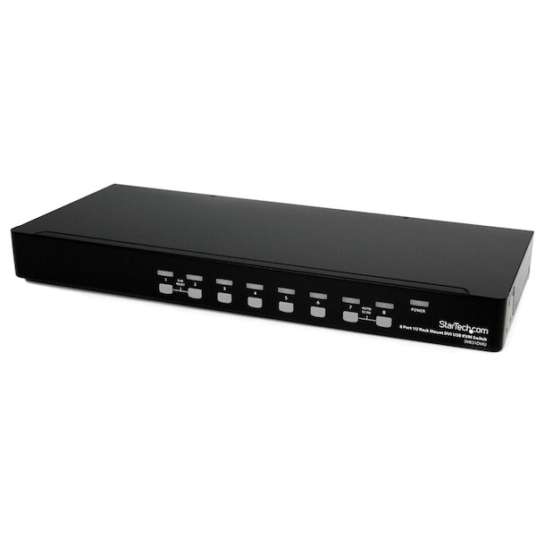Startech.Com StarTech.com 8 Port 1U Rackmount DVI USB KVM Switch SV831DVIU - main