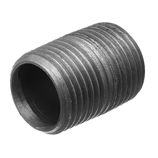 Usa Industrials Pipe Nipple, Black-Coated Steel, Schedule 40, Welded, Threaded on Both Ends, 1/8in NPT, 4in Long ZUSA-PF-19948 - main