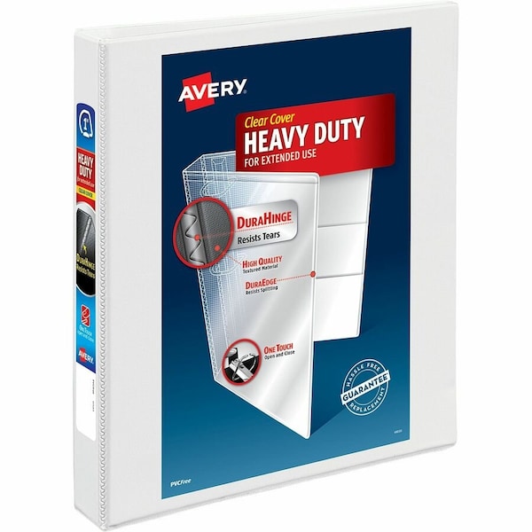 Avery Nonstick View Binder, 1", White, 220 Sheet 05304 - main