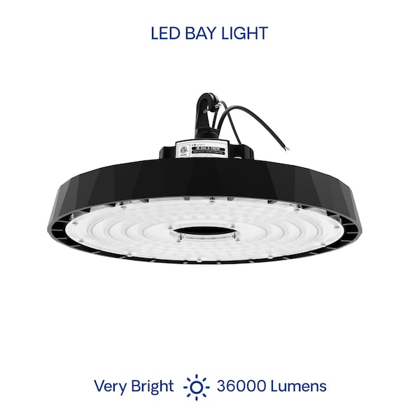 Infibrite 11.8 In. 5000K Daylight 32,000 Lumens Integrated LED Dimmable 200W Wet Rated High Bay Light 100-277V IB-014-5-200W - main