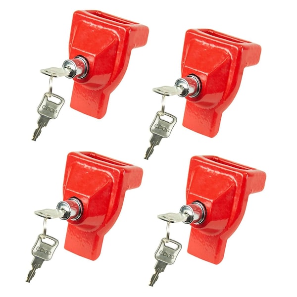 Mytee Products Heavy Duty Aluminum Air Brake Glad Hand Lock For Tractor Trailer, 4PK MP-ABGHL-Mx4 - main