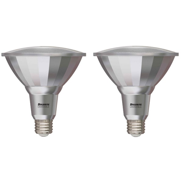 Bulbrite 18 Watt Dimmable Flood PAR38 Medium (E26) LED Bulb - 2700K and 90 CRI, 2PK 861548 - main