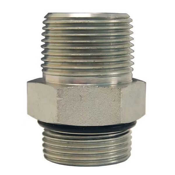 Dixon Pipe Adapter, 1-5/16-12 x 1-11-1/2 Nominal, Male O-Ring Boss x MNPT, Steel, Domestic 6401-16-16 - main