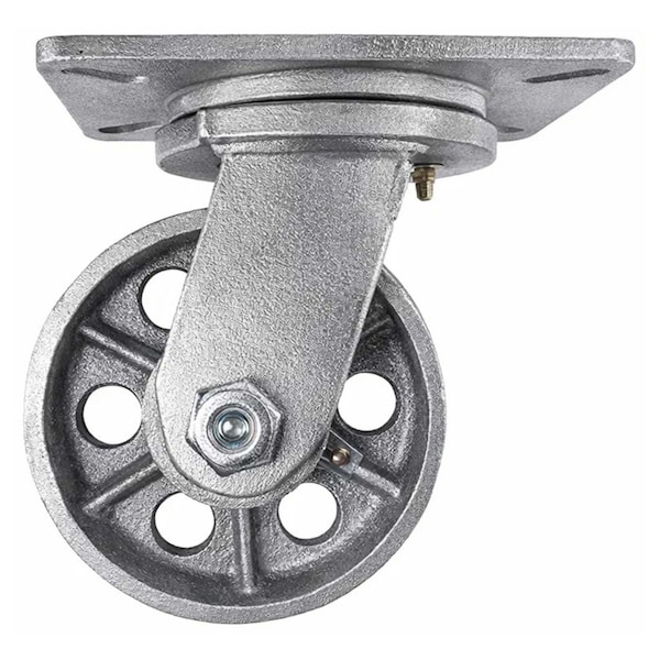 Hyw Products Heavy Duty Caster 6in x 3in Steel Wheel - Swivel 53-60S-A1-SS - main