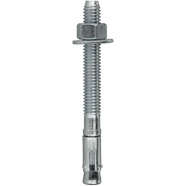 Dottie Wedge Anchor, 1/4" Dia., 2-1/4" L, Carbon Steel Zinc Plated, 100 PK W14214 - main