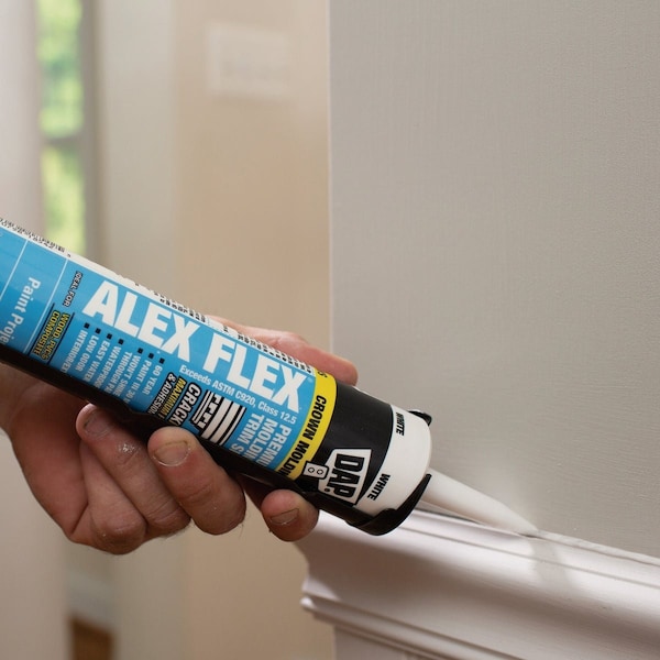 Dap Alex Flex 10.1 Oz. Premium Molding & Trim Acrylic Latex Siliconized Sealant Antique White 7079811456 - main