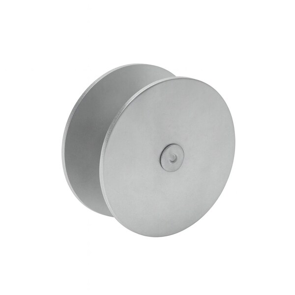 Taco 2-3/8 in. Door Hole Filler Cover/Plate in Brushed Chrome DL-DX161-US26D - main