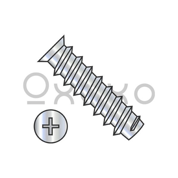 Oxoxo M6.3X10 Metric Phil Flat 7.0-7.3HD OD European Drawer Slide Screw Full Thread Zinc, 9000PK 569434 - main