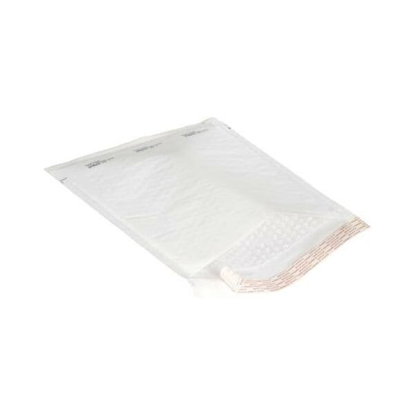 Partners Brand Self-Seal Bubble Mailers, No 00, 5" x 10", White, PK25 B852WSS25PK - main