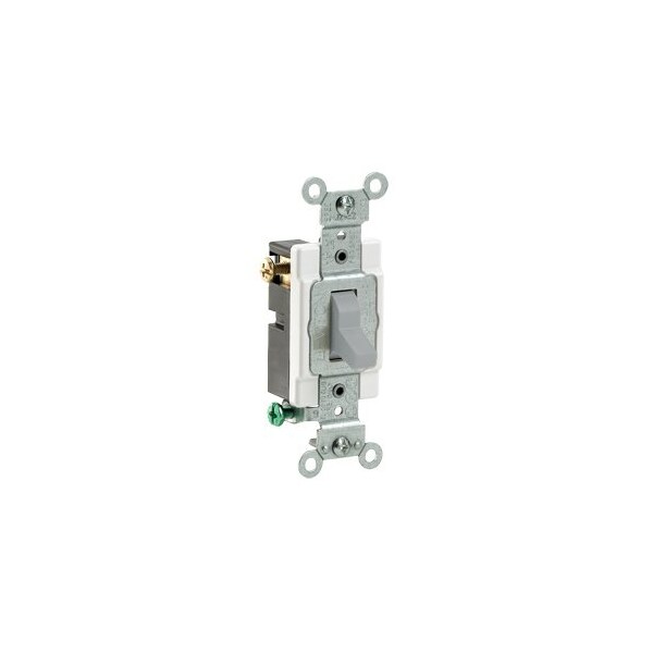 Leviton Toggle 3-Way 20A Commercial Gray CS320-2GY - main