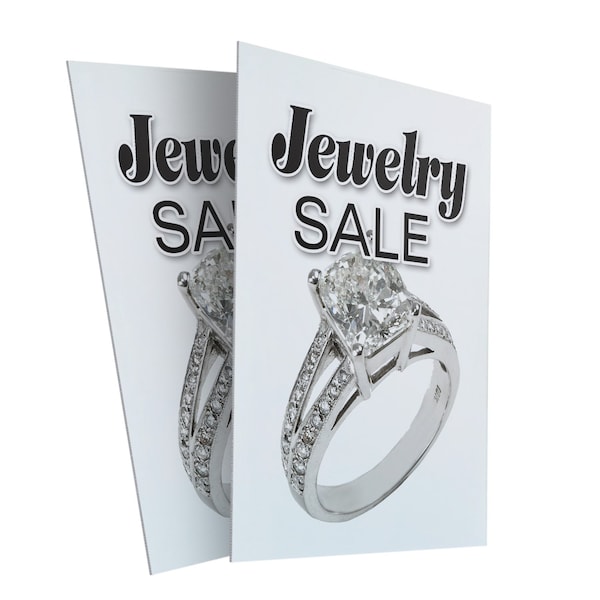 Signmission Jewelry Sale, Plastic Signs Only 24 Inch x 36 Inch, Corrugated Plastic, 2PK CSB-2436-2PACK-Jewelry Sale - main