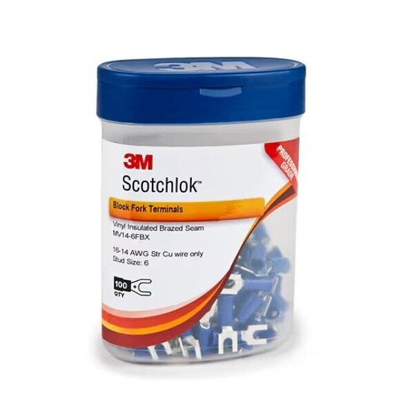 3M Fork Nylon Insulated, Wider-Ton For Use On Free-Standing Studs, 500PK MNG14-6FX - main