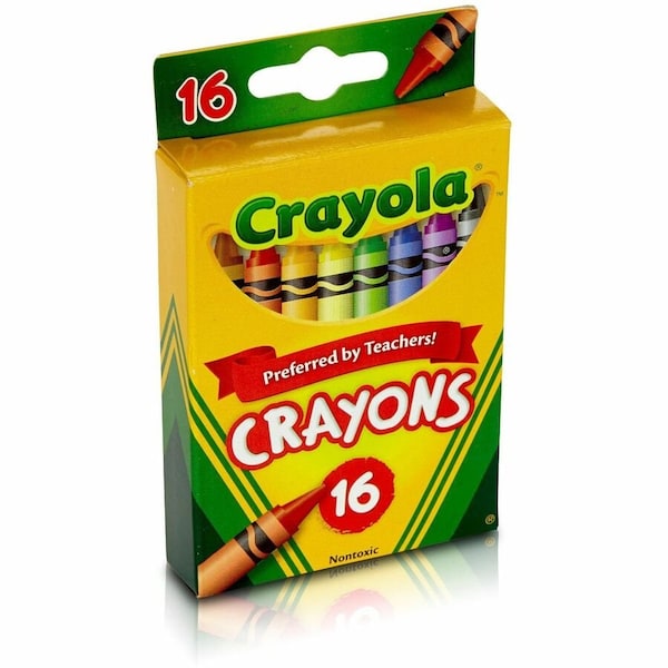 Crayola Crayons, Assorted Colors, 16PK 52-3016 - main