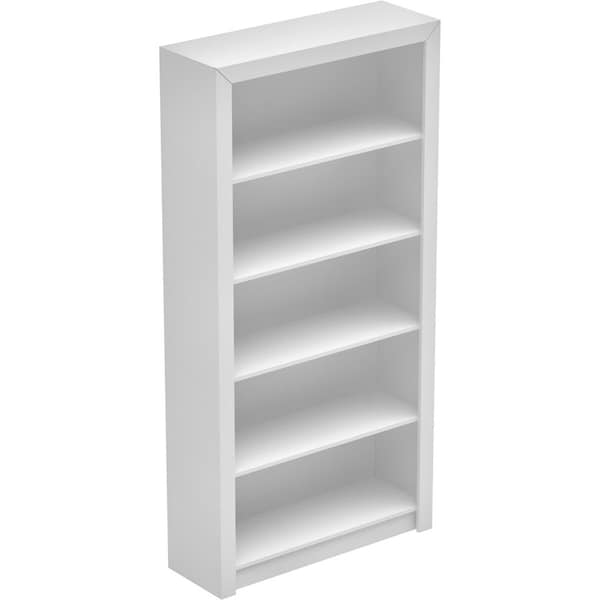 Manhattan Comfort Bookcase 1.0, 5 Shelves, White 27AMC6 - main