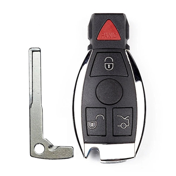 Aks Keys Smart Remote Key Fob for Mercedes Benz 1997 - 2014 4B W/ Panic FCC# IYZ-3312 RC-BENZ-01C - main