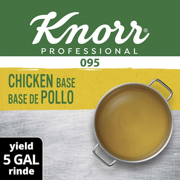 Knorr Professional 095 Low Sodium Chicken Stock Base, 1 Pound 3750075850 - main