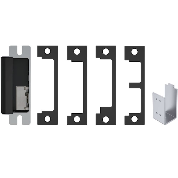 Hes Grade 1 Electric Strike, Includes 1N, 1ND, 1NM, 1NTD Options, Lock Monitor, Black 1600-CDB-BSP-LM - main