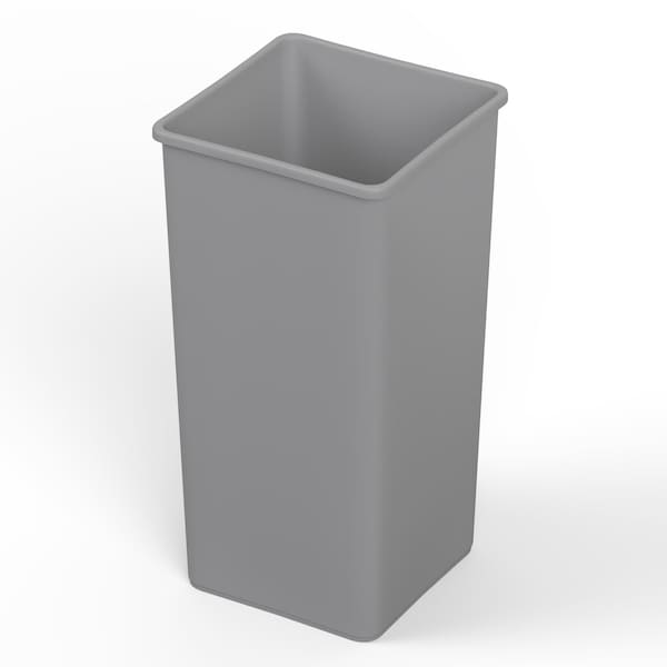 Regal Altair 50 Gallon Square Gray Plastic Trash Can, Heavy Duty Resin Construction TC-100-SQ50GR - main