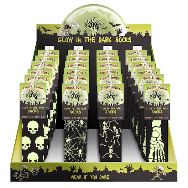 Dm Merchandising SOCK FUNNY BONE DRK ASST H-GLSCK - main