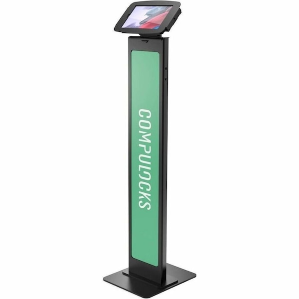 Compulocks Galaxy Tab A8 10.5IN Space Enclosure Brandable Floor Stand Black 140B105GA8SB - main