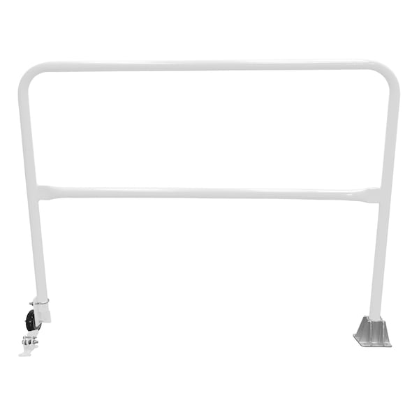 Vestil Steel Dock Safety Swing Gate 5 Ft. Length White SSG-5-WT - main