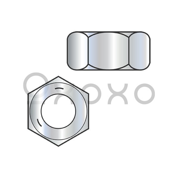 Oxoxo 1/4-20 Heavy Hex Nut Grade 5 Zinc, 4000PK 460896 - main