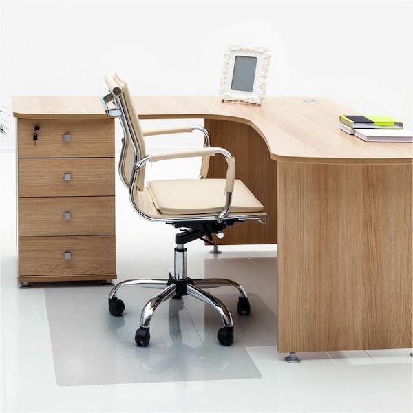 Floortex Valuemat Vinyl Lipped Chair Mat for Hard Floor - 35" x 47" FR129017LV - main