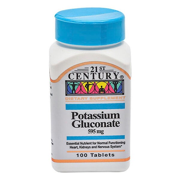 21St Century Potassium Gluconate, 595mg, 100PK 74098527817 - main