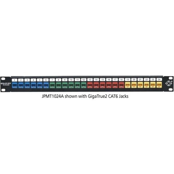 Black Box Gigastation2 High-Density Multimedia Pat, 24-Port, RJ45 JPMT1024A - main