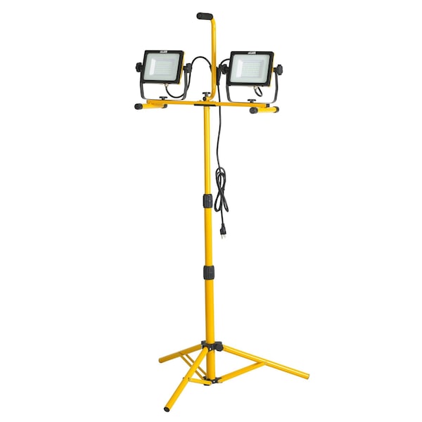 Alert Reel Mfg ProLite Professional Grade Twin LED, 14000 Lumen Tripod Flood Light, 6' 18/3 SJTW, IP54 LF240ST - main