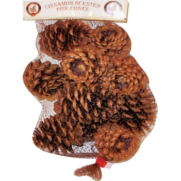 Santas Forest Hometown Holidays Christmas Specialty Decoration, Scented Pine Cone, Natural Wood/Cinnamon Oil, Brown 70410-20 - main