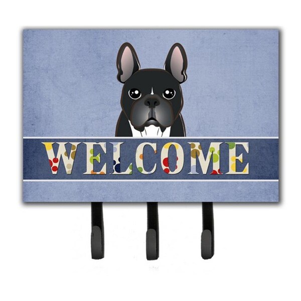 Carolines Treasures French Bulldog Welcome Leash and Key Holder BB1413TH68 - main