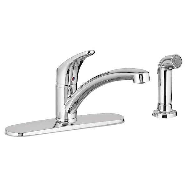 American Standard Colony Pro Series Kitchen Faucet, 1.5 gpm, 1-Faucet Handle, 4-Faucet Hole, Brass, Deck 7074040.002 - main