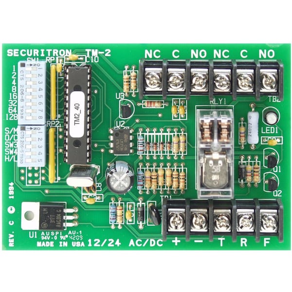 Securitron Exit Delay Timer, Plastic, Anodized, For Use With: Industrial Functions TM-2 - main
