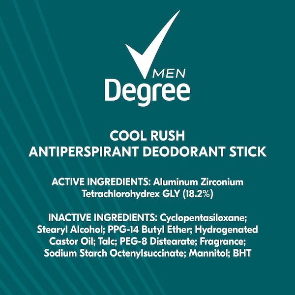 Degree Cool Rush Antiperspirant and Deodorant, 2.7 Ounce, 12PK 67141373 - main
